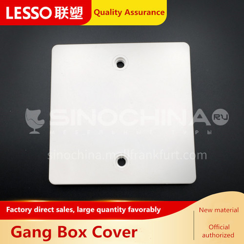 Gang Box Cover (PVC Conduit Fittings) White